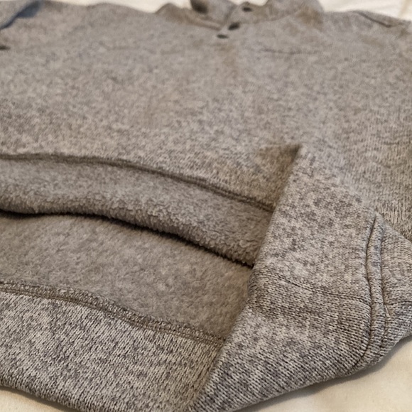 Eddie Bauer Radiator Fleece Snap-Front Pullover Gray Heather Size L - Picture 4 of 6